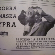 Reklama na masky Kudrnáč - Ypra (Obrana obyvatelstva)