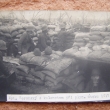 Pohled. Kpt. Weronský s kulometem při plyn. útoku 1917