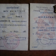Osvědčení na nošení odznaku PCO. (1962)
