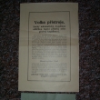 Leták, volba přístroje a nabídky časopisu Plynu Boj z roku 1927 od firmy V.Horák Praha