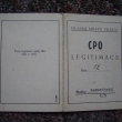 CPO Legitimace Hlavn msto Praha 1939